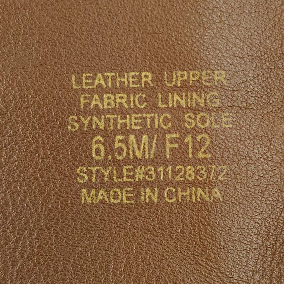 Tory Burch Amanda Tall Riding Boots READ Brown Leather Size 6.5 Side Zip Logo - Picture 3 of 15